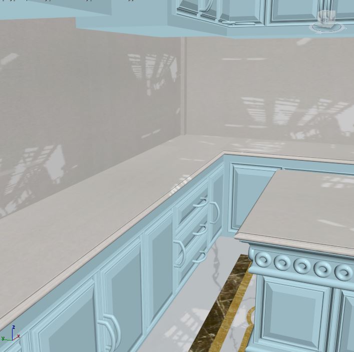 Đá hoa cương bếp kim thịnh phát làm bàn bếp