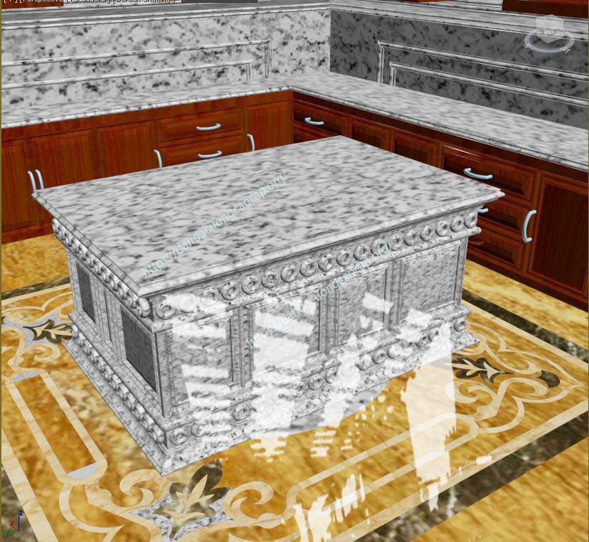 Đá hoa cương bếp rẻ nhất kim thịnh phát bàn bếp