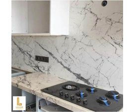 Đá hoa cương bếp kết nối vách tường trở nên mạnh mẽ Đá hoa cương bếp kết nối vách tường trở nên mạnh mẽ