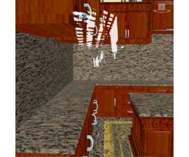 Đá hoa cương bếp p0027 granite hồng da báo Đá hoa cương bếp p0027 granite hồng da báo